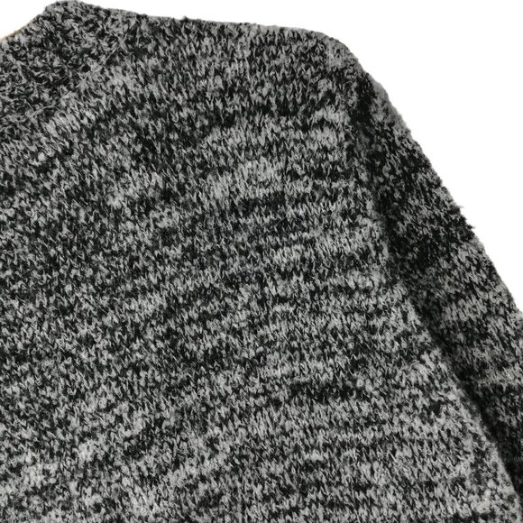 Callahan Mock Neck Striped Ombre Sweater Size L Wool Blend Pullover Black Gray - Picture 8 of 12